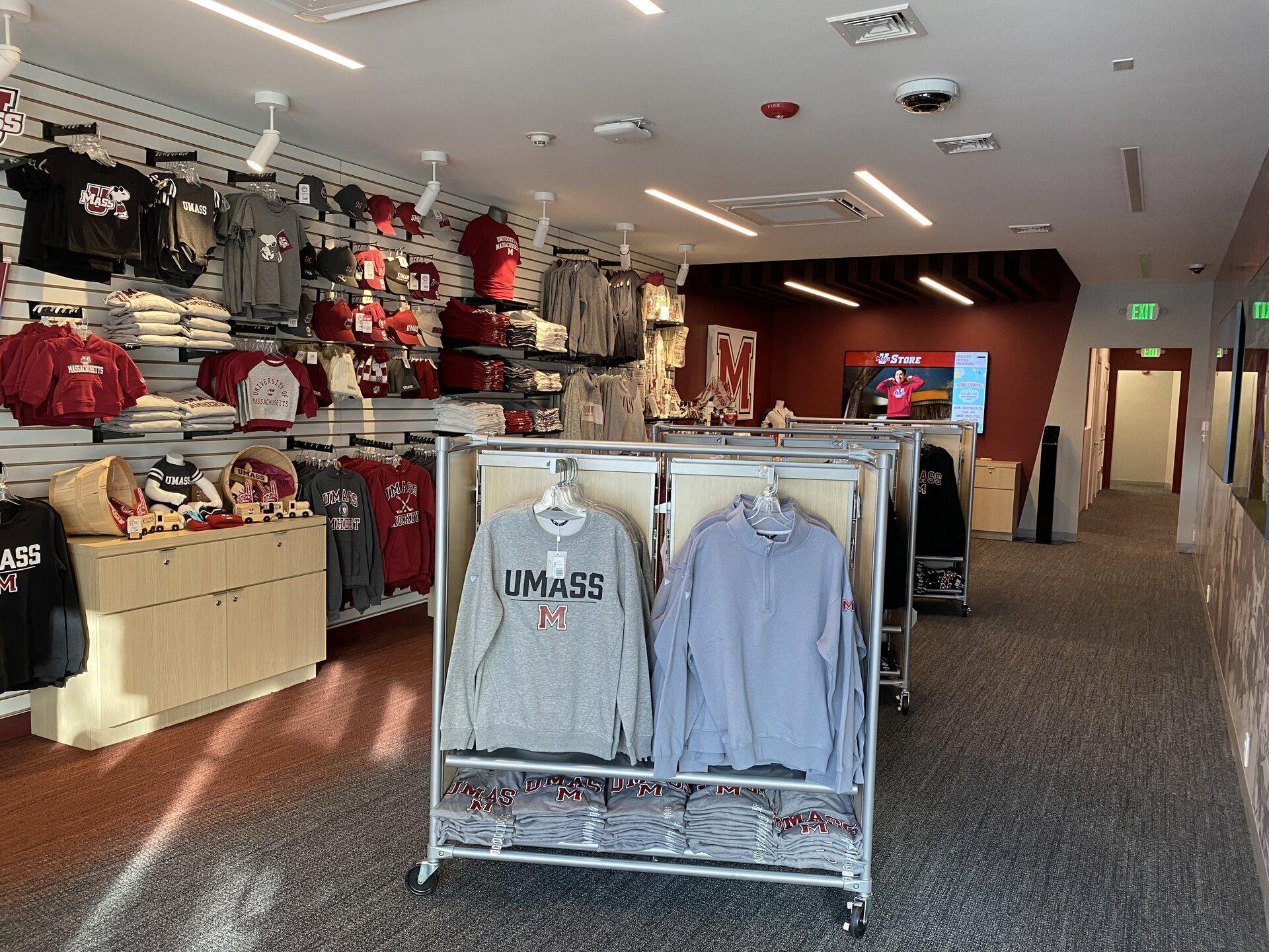 photo of retail space inside UMass Downtown store